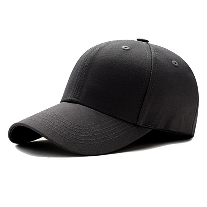 New Style Men's Baseball Cap Solid Color Simple Four-season Peaked Cap Hard Top Hat Women's Fashionable and Versatile