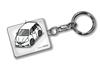 Custom Keychain Honda Fit Shuttle GG7 GP2 Early Model White Car White [MKJP] Base Color