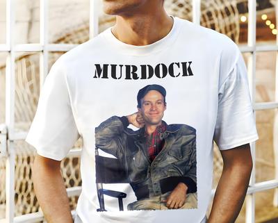 The A-Team Murdock V3 T Shirt Movie Poster Print Natural Color Shirt 100% Cotton All Sizes S To 5XL