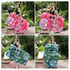 Travel-friendly Pool Float Inflatable Mat with Hole Headrest Adults Size Foldable Water Toy Floating Lounger Raft Summer Swimming Party Beach