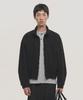 Куртка-свитшот Harrington из хлопка с эффектом 'noise wash' - Черная