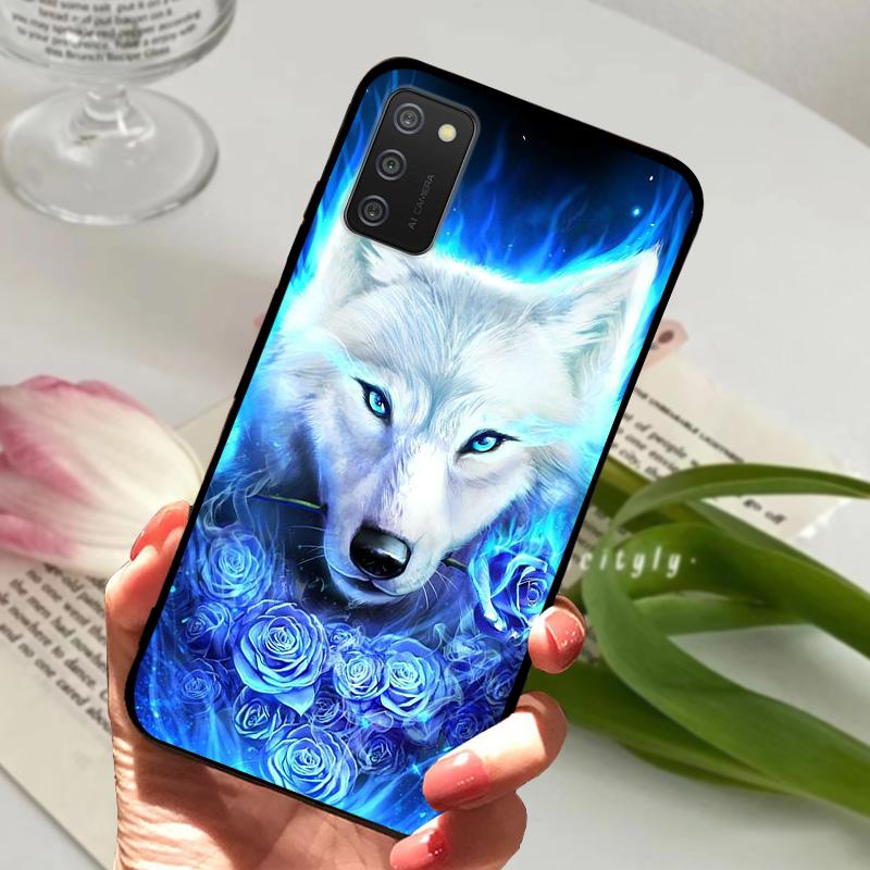 Чехол для Samsung Galaxy A02s A02 Животные Ударопрочный Мягкий Силикон ТПУ Чехол для Телефона Для Samsung Galaxy A03 Coque A03S Бампер Fundas