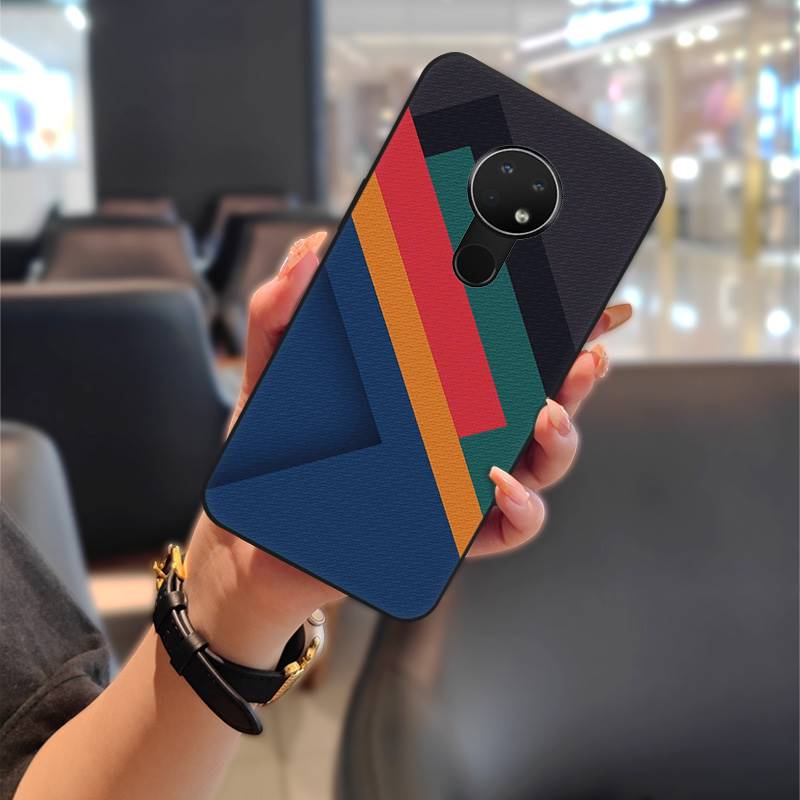 Full Wrap Protective Phone Case For Nokia 6.2/7.2 Fashion Design Cartoon Cute Anti-knock Dirt-resistant Anti-dust TPU