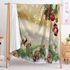 Flannel Blanket Christmas Day Blanket Blanket Digital Printing Universal in All Seasons