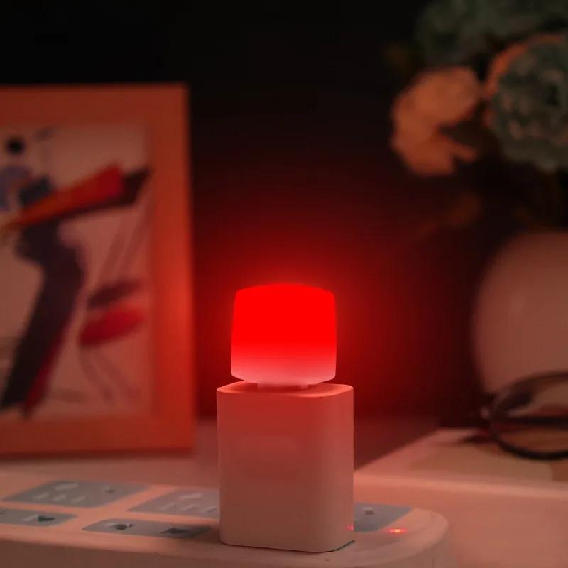 1-10 шт USB ночник мини светодиодный штекер лампа внешний аккумулятор зарядка защита глаз книжные светильники мобильное питание зарядка спальня свет
