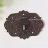 Antique Brass Wooden Case Hasp Vintage Decorative Jewelry Gift Box Suitcase Hasp Latch Hook Furniture Buckle Clasp Lock