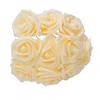 8cm Artificial Flowers Roses 25/30/20/10pcs Real Fake Roses With Stem for Wedding DIY Bouquets Home Artificial Flower Decoration