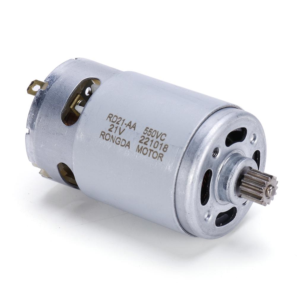 RS550 DC Motors 14 Teeth 21V Electric Motor 8.2mm 25000RPM Gear Micro Drill Motor High Torque Gear Box для электрической дрели / пилы