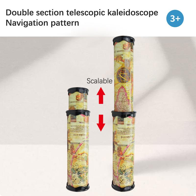Масштабируемый Волшебный Калейдоскоп Классический Трехзеркальный Калейдоскоп Игрушки Фантазийный Цветной Мир Игрушки для Детей Подарки