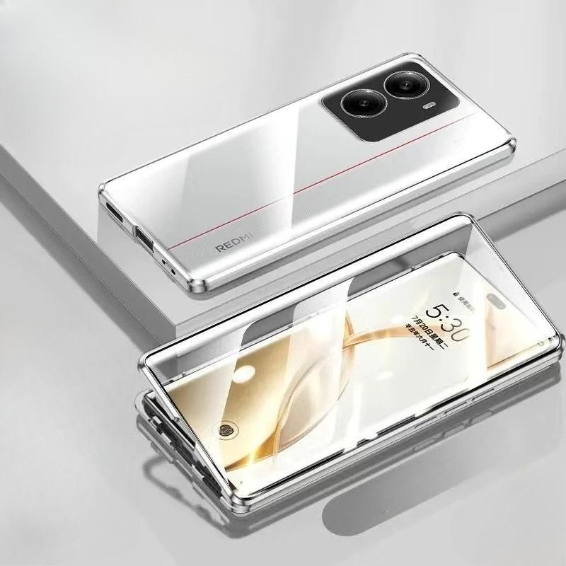 Металлическая рама 360 Полная защита Чехол Для Vivo X200 FE Магнитное притяжение Двустороннее закаленное стекло Чехол Для VIVO S30Pro mini