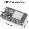 Плата разработки ESP-WROOM-32 ESP32 ESP-32S 2,4 ГГц Двухъядерный Микроконтроллер Процессор Интегрированный 30-контактный/38-контактный