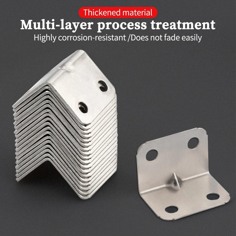 Fixing Shelf Bracket Angle Furniture Profile Door Cabinet Hardware Bed Frame Brackets Tool Stainless Steel Wall Shelves Iron