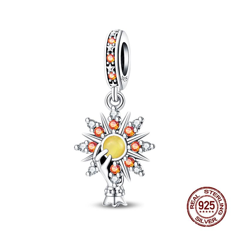 100% 925 Silver Tarot Collection Pendant DIY Hourglass Beads Fit Pandach Original Bracelet Women Jewelry Birthday Gift