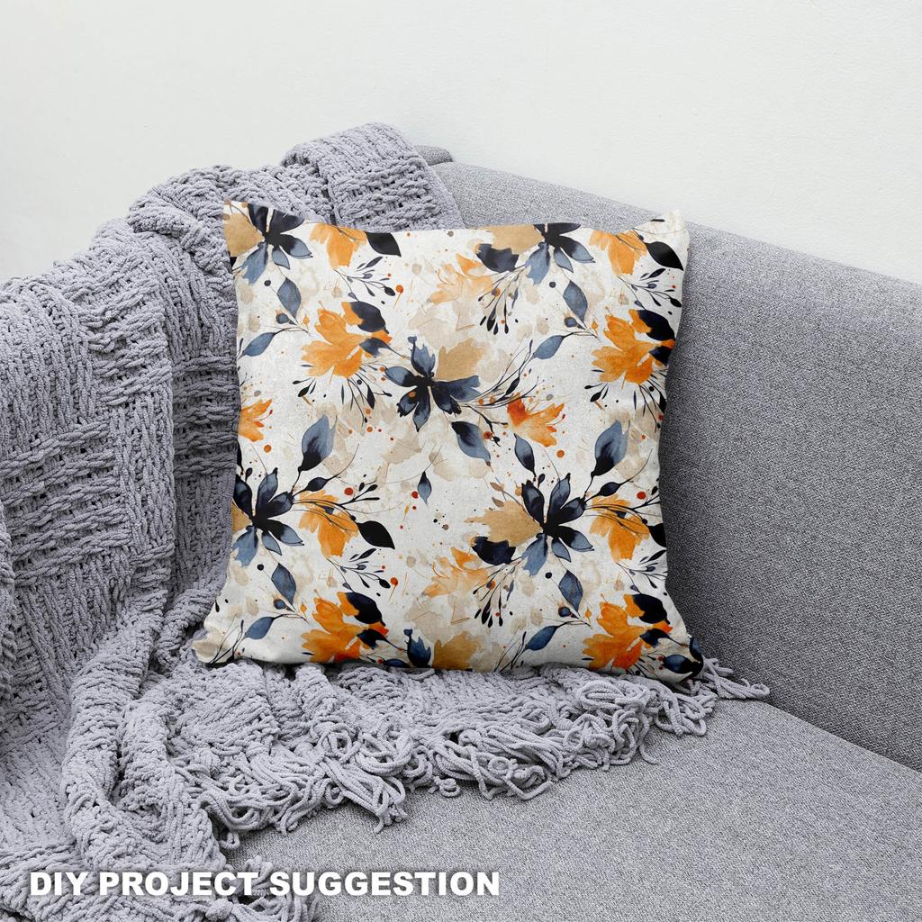 Royal Samt Stoff Polyester Zum Nähen - Motiv Blumen - Rdx2038