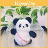 Panda Cute Padded Plush Keychain Toy For Bags Featuring Soft Fleece Short
