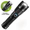Multifunctional LED Flashlights Telescopic Zoom Outdoor Strong Light Flashlight Hand Lantern