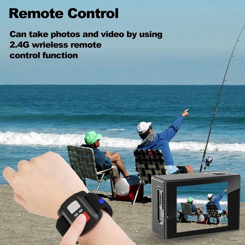 4K Ultra HD экшн-камера - Мини-водонепроницаемая спортивная камера с WiFi, Наружный DV-регистратор