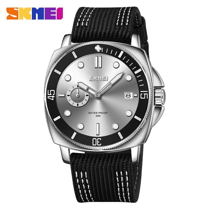 Moment Beauty Модные повседневные мужские часы с нейлоновым ремешком и светящимся календарем на стрелке Кварцевые часы One Piece