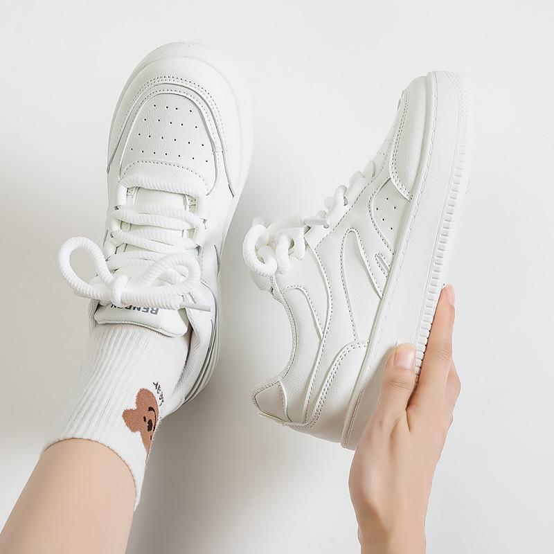 Модные маленькие белые туфли, универсальные повседневные кеды на платформе, новая легкая женская обувь с низким верхом 3