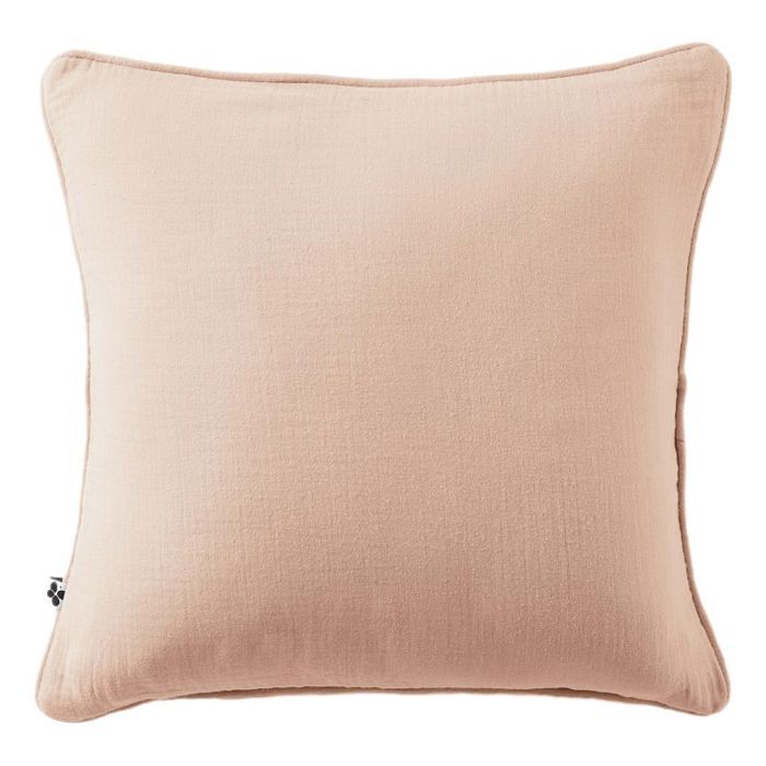 Coussin déhoussable avec passepoil "Gaïa" 45 x 45 cm "Gaze de Coton" l'Effet Papillon
