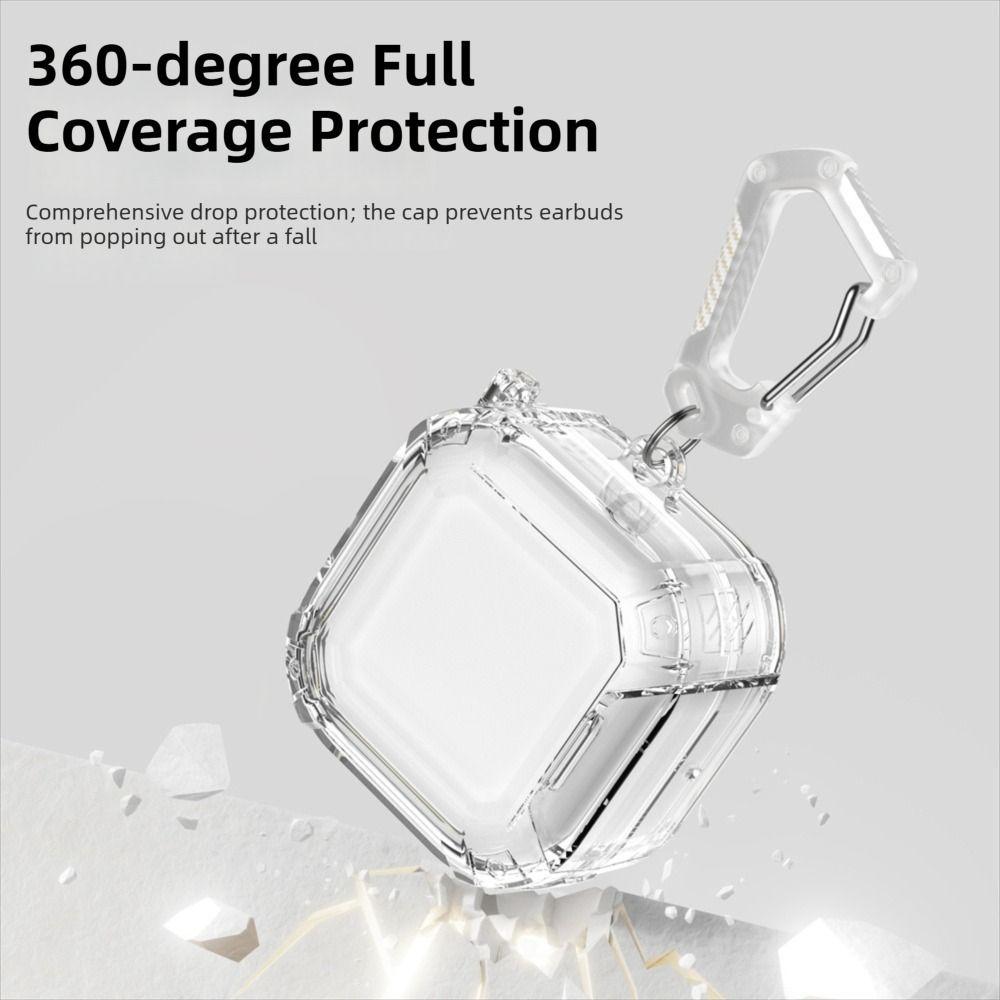 with Phone Stand Protective Case Transparent Earbuds Cover for Samsung Galaxy Buds4/4pro Travel