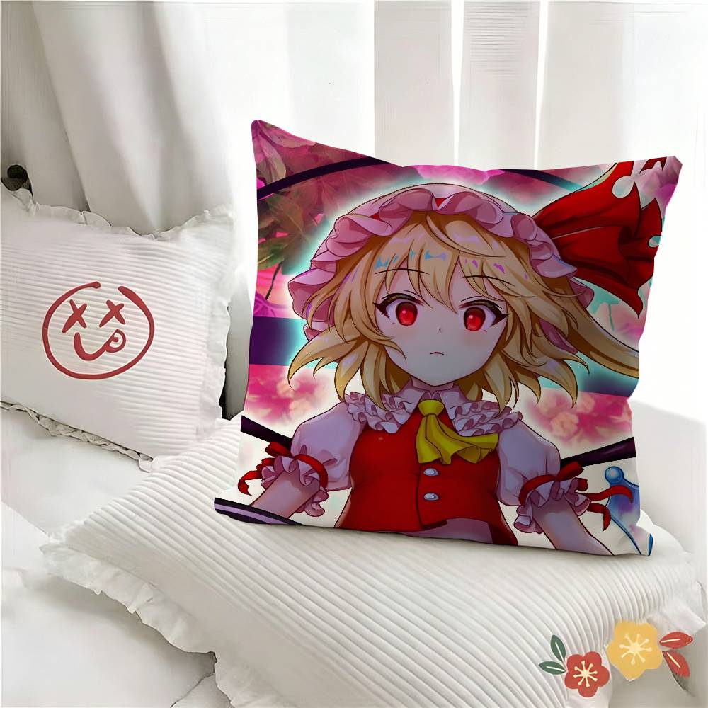 pc Cartoon Flandre Scarlet Pillow Case Fashion Square Pillowcase Bedroom Sofa Room Ins Decoration Leisure