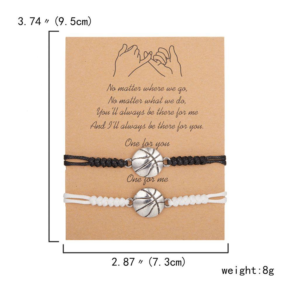 Baseball Football Ball String Rope Korean Style Bracelet Couple Hand Rope Jewelry Accessories