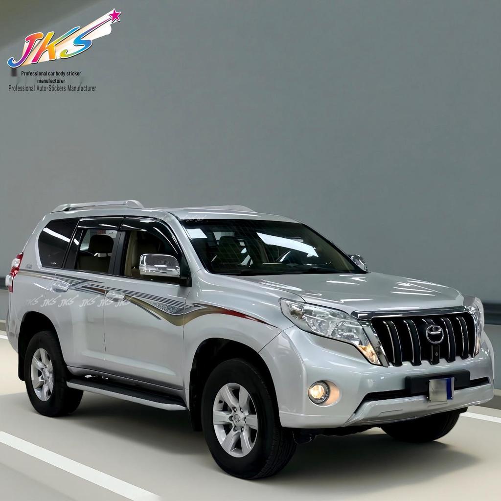 Персонализированные цветные полосы для Toyota Prado 2010-2023: Наклейки на кузов автомобиля и модифицированные стикеры