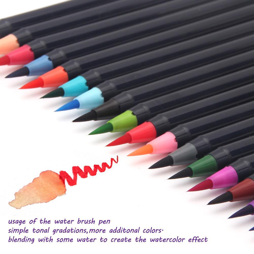 20/24/48Pcs Watercolor Brush Pens Art Markers, Art Supplies Brush Marker Pens Colored Pens Script Paintbrush for Calligraphy