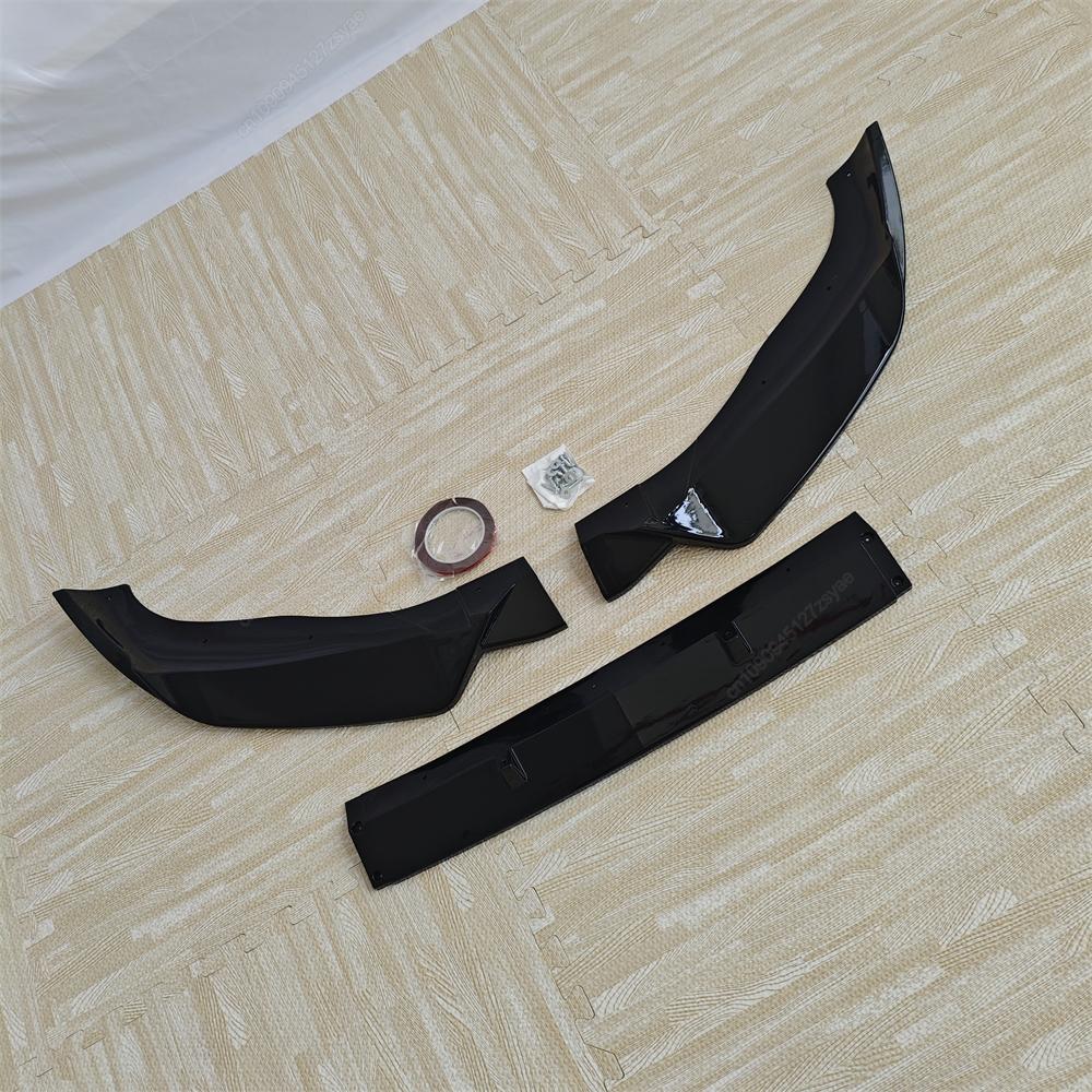 Front Bumper Splitter Lip Spoiler Diffuser Guard Body Kits For BMW X3 G01 X4 G02 IX3 G08 20d 30i 30d M40i M40d M-Sport 2022-2024