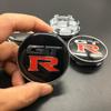 4pcs/ 60mm Car Badge Wheel Hub Caps Centre Cover GTR Emblem Logo Sticker Decals Car Styling for Ni+ss+an