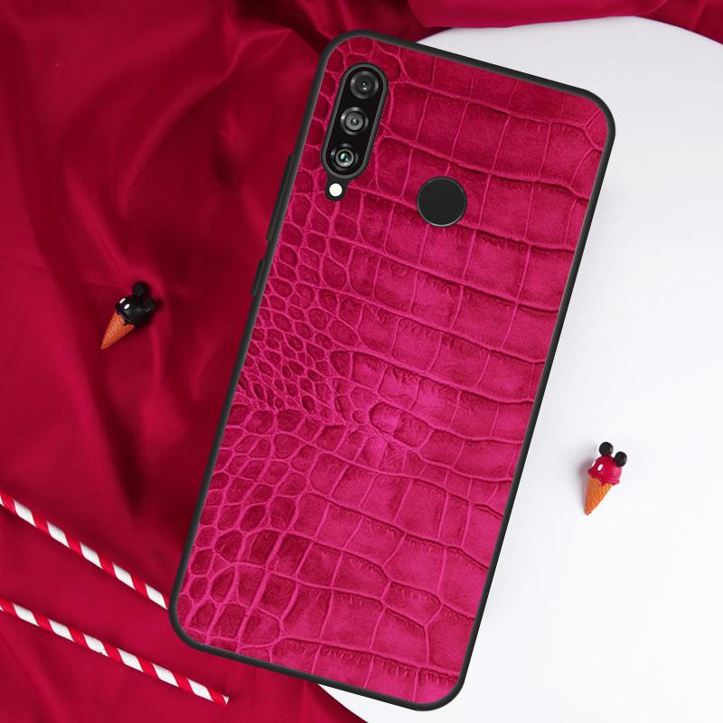 Чехол с принтом под крокодила для Huawei Nova 7i 8i 11i 12i 12s 10 9 SE Y90 Y60 Y70 Y72 Y61 Y91 P60 Pro P30 P40 Lite