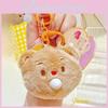 Cute Plush Bear Keychain Charming Bubble Blowing Design Perfect Gift For All Ages