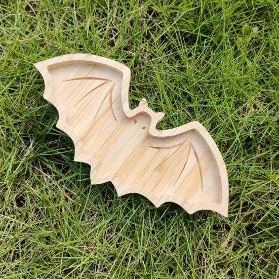 Подносы для сервировки на вечеринку в честь Хэллоуина, тыква, привидение, череп летучей мыши, конфеты, закуски, десертные тарелки, деревянная фермерская тарелка, столовые приборы для вечеринки в честь Хэллоуина