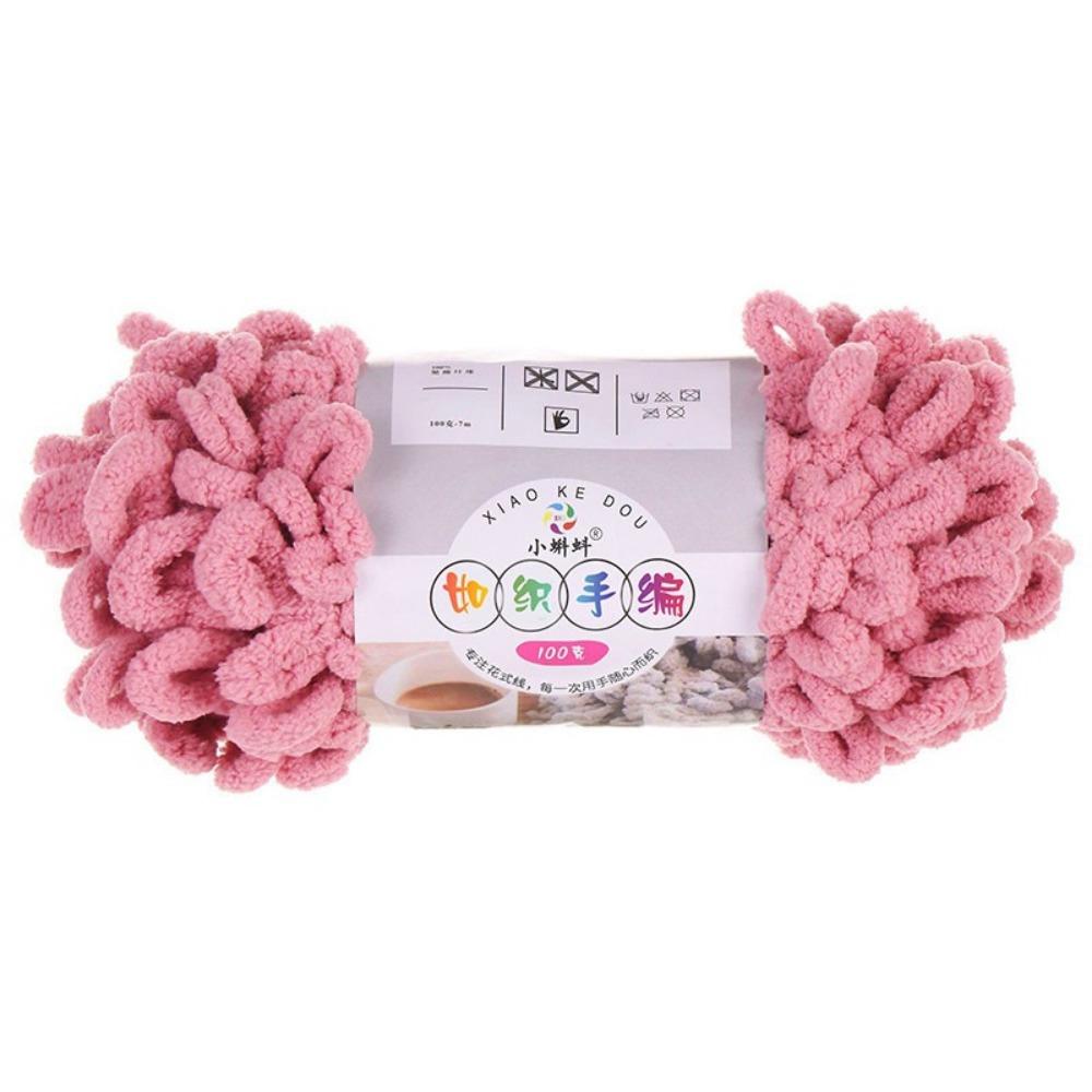 Multi-color Finger Circle Yarn 100g/Roll Hand Knitting Yarn Finger Loop Yarn Crochet Projects