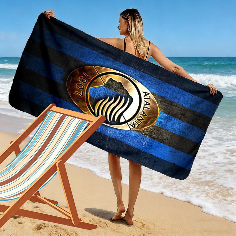 Atalanta Fan Culture Print Beach Towel, Large Soft Quick Dry Towel for Beach Camping Swimming