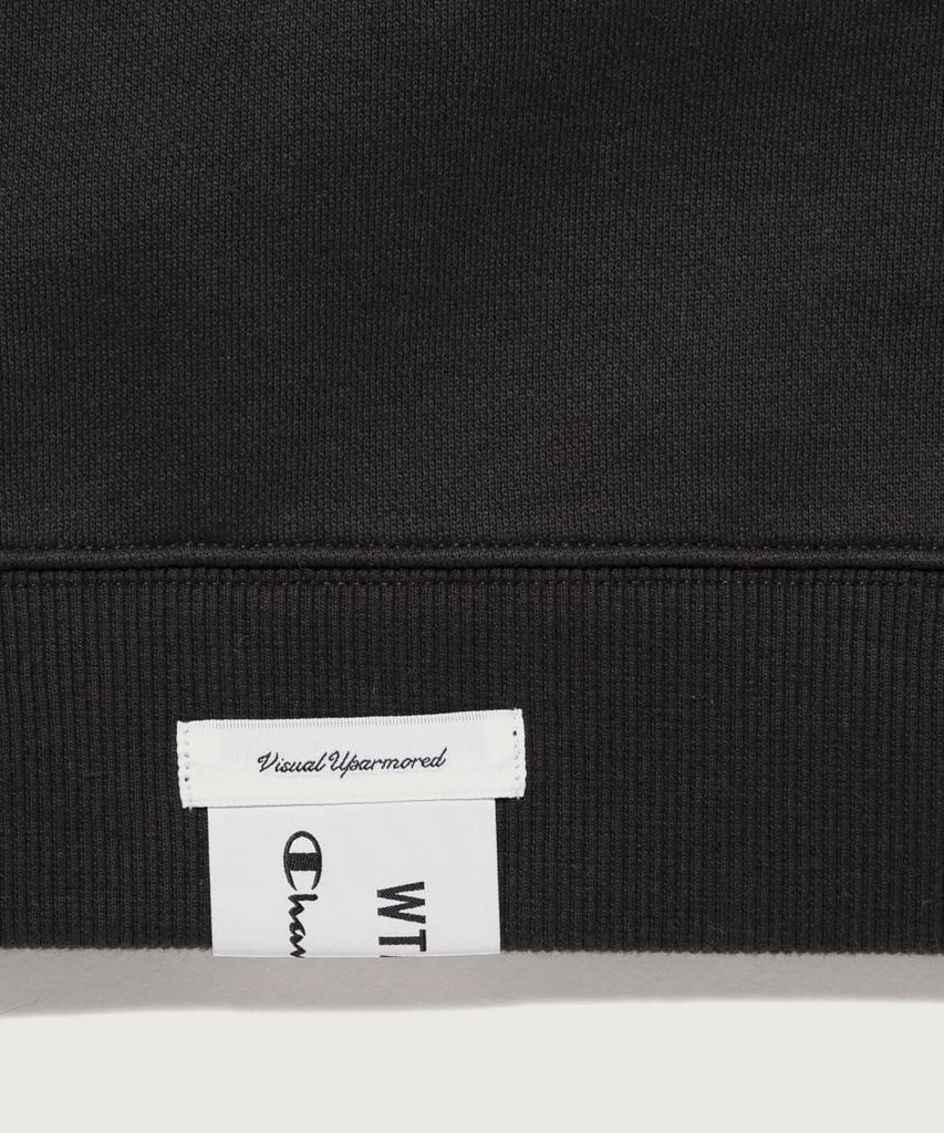 CHAMPION X Doubletaps Terry Fleece Crewneck Sweatshirt Off Black