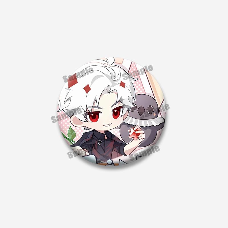 Cute Xavier Zayne Chibi Meme Button Brooches Creative Funny Sylus Rafayel Pins Jewelry Badge on Bag Clothes Decor Friends Gifts