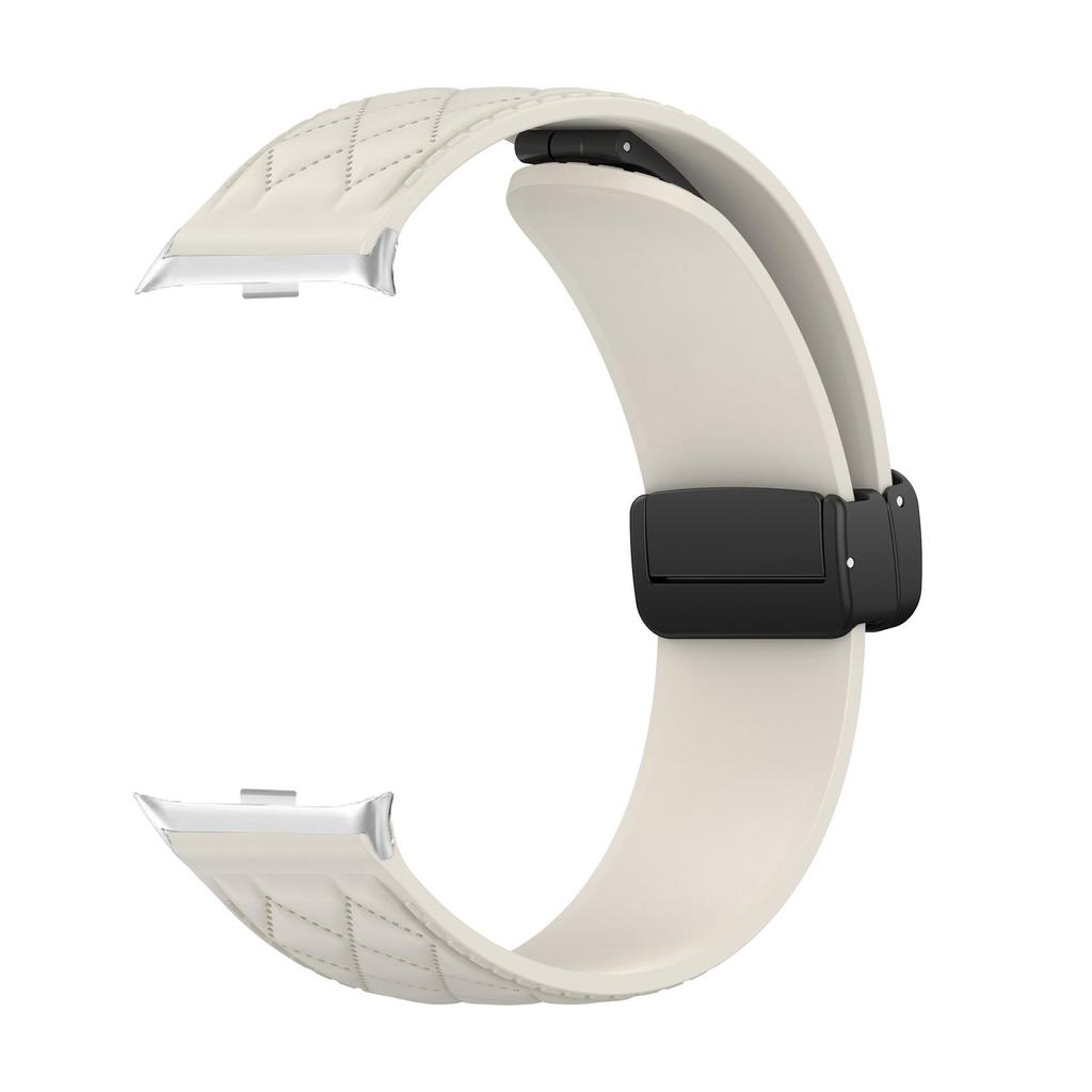 Силиконовый ремешок для Redmi Watch 4/5 с металлической ромбовидной магнитной застежкой (20мм)
