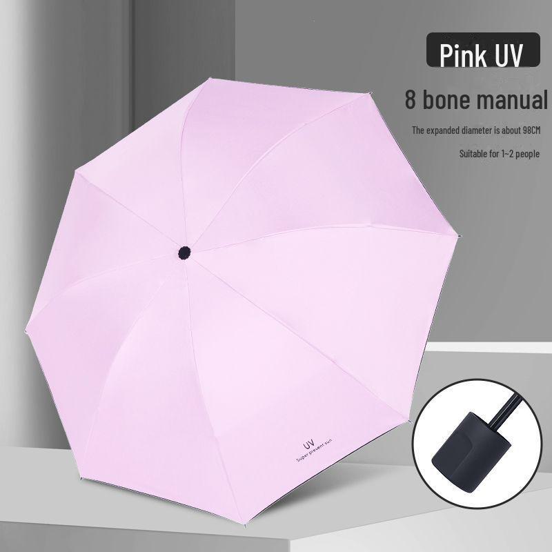 Корейский автоматический складной зонт двойного назначения для студенток — защита от солнца и дождя, устойчивость к УФ-излучению, большой размер.