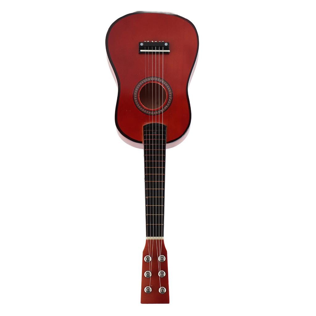 Деревянная гитара 23 дюйма музыкальный развивающий инструмент игрушка для детей малышей студентов начинающих(Кофе)
