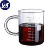 Стеклянная чашка 450 мл, стакан для молока, кофейная кружка для завтрака, термостойкая чашка с весами, посуда для напитков