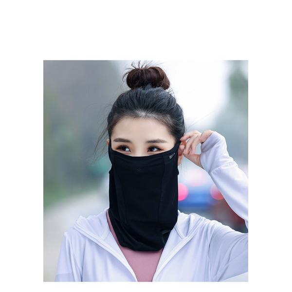 Ice Silk UV Sun Protection Face Mask Korean Summer Sports Cycling Breathable Mesh Ear Loop Unisex Neck Gaiter