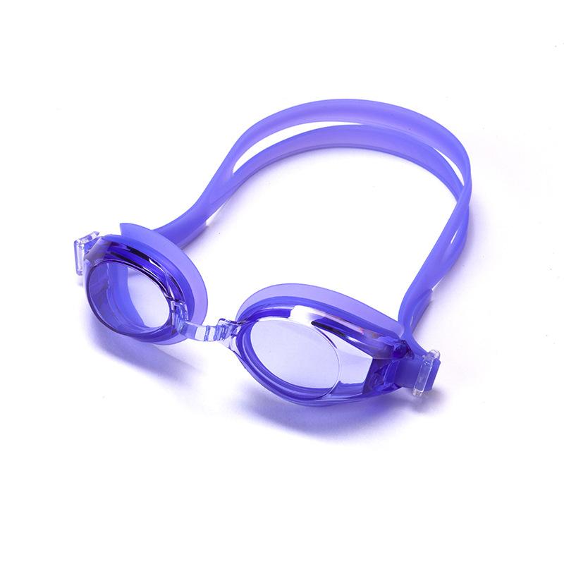 Two-tone spliced swimming goggles, anti-fog, waterproof, professional training swim goggles for men and women, adult style, fashionable and colorful