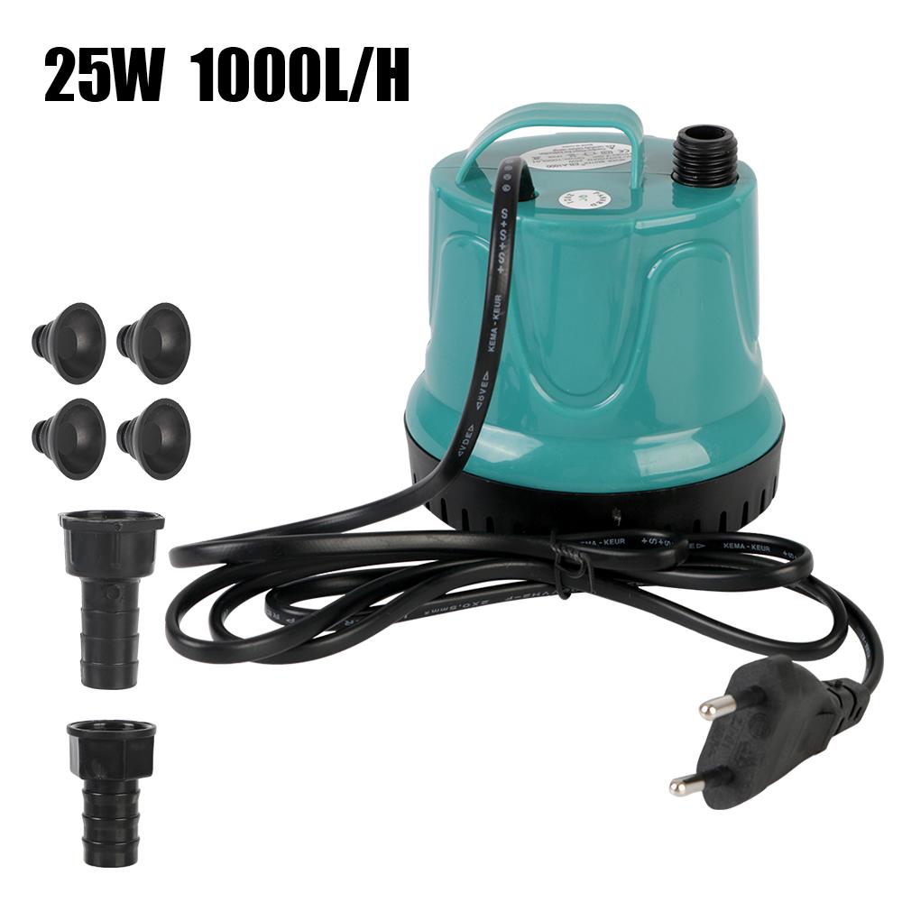 18W 25W 40W Quiet Submersible Water Fountain Pump Aquarium Fish Pond Tank Spout 650-1500L/H Fish Farming Supplies Filtration Cleaning
