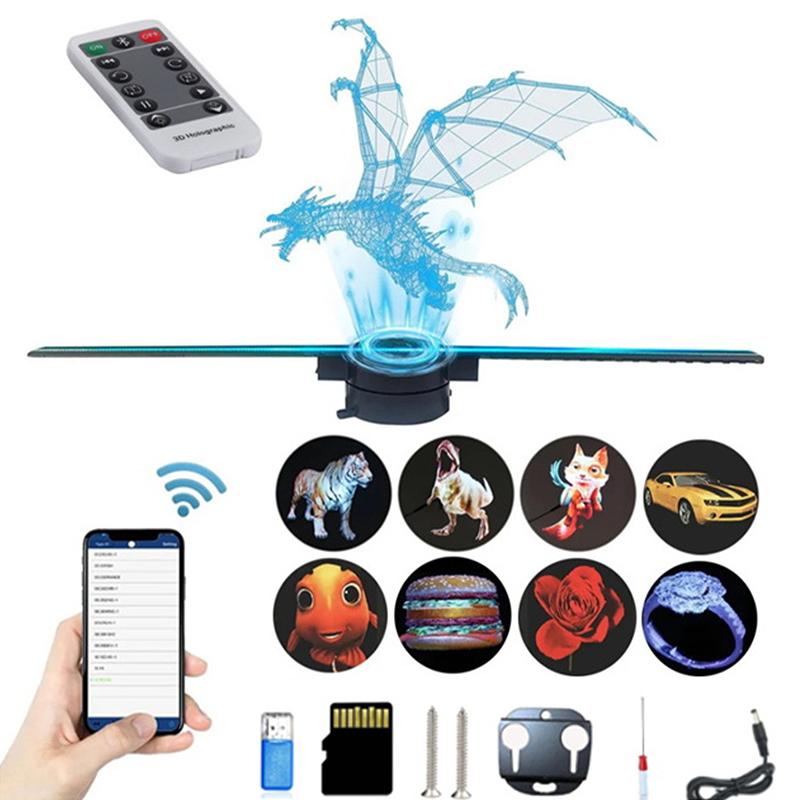3D голографический вентилятор 43 см Wi-Fi 3D голографический проектор рекламный дисплей световой Hd голографический проектор для магазинов баров вечеринок Рождество