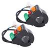 2Pcs Electric Bicycles Scooters Universal 3?in?1 Lights Turn Signals and Horn Switches