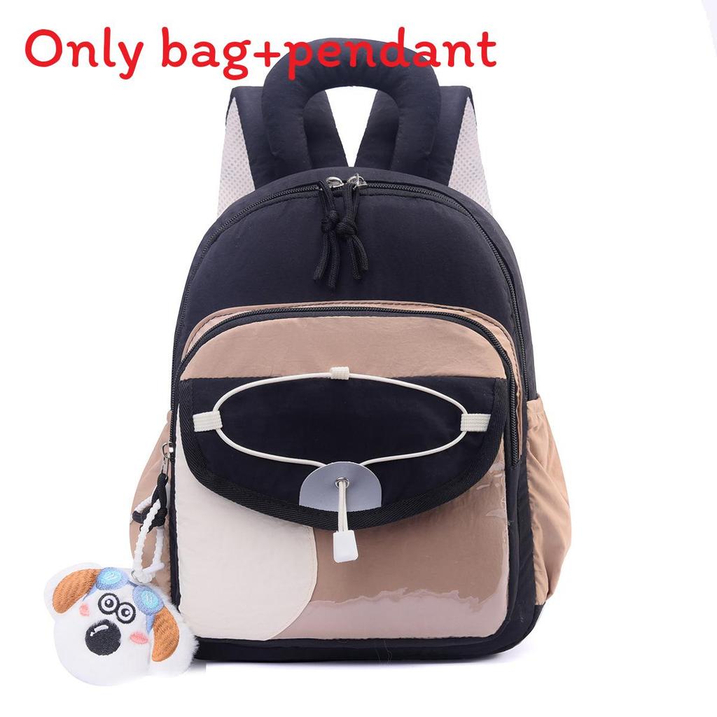 Kids Dualcolor Cartoon School Bag With Soft Polyester Lining For Outdoor Travel