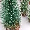 1pc/1set Plastic Scenery Trees Green Winter Snow Scene Tree  DIY Crafts