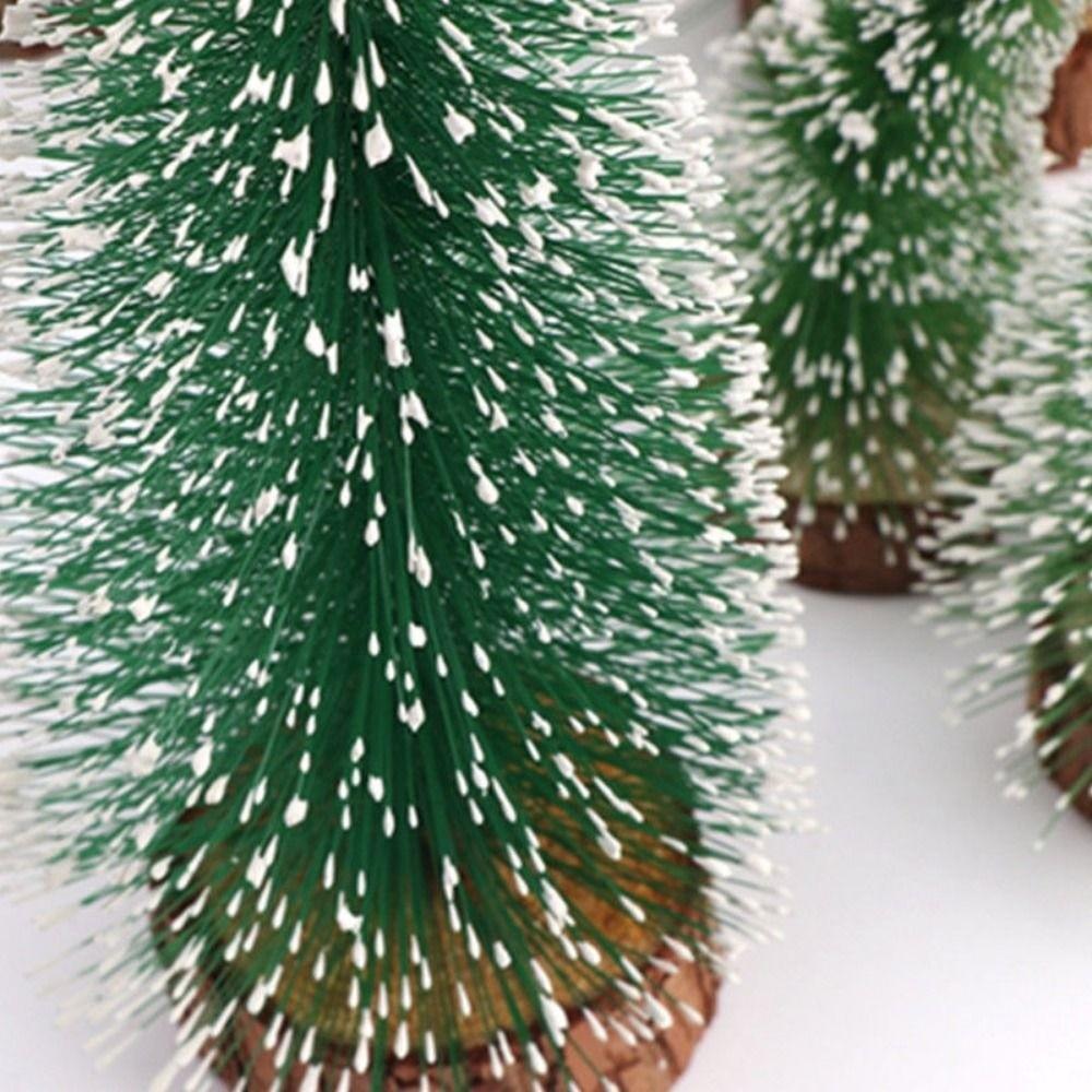 1pc/1set Plastic Scenery Trees Green Winter Snow Scene Tree  DIY Crafts